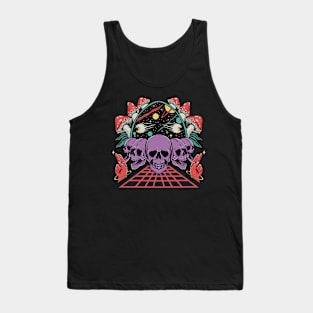 Psychedelic Skulls & Mushrooms Tank Top